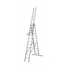 "TRIBILO" LÉTRAFOKOS SOKCÉLÚ LÉTRA, HÁROMTAGÚ 3x12 FOKOS
